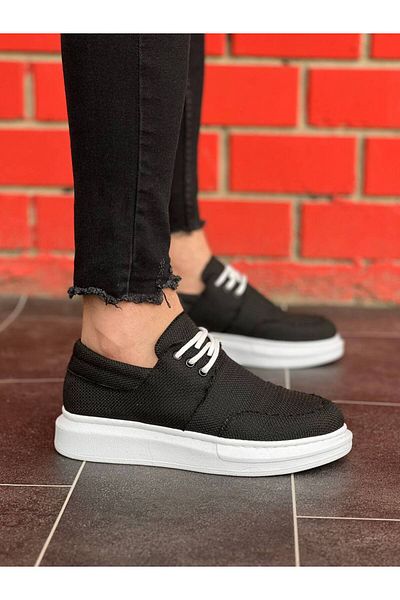 BOA Kb 042 Μαύρα Casual Ανδρικά Παπούτσια με κορδόνια
