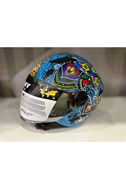 Sway KASK SW 765 SPRING BLUE ÇENESİZ