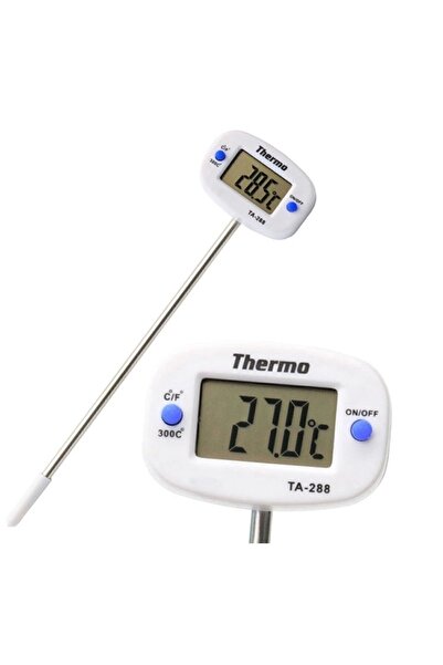 Unichrome Thermo Ta-288 Oynar Başlıklı Dijital Mutfak Yemek Termometresi Pasl...