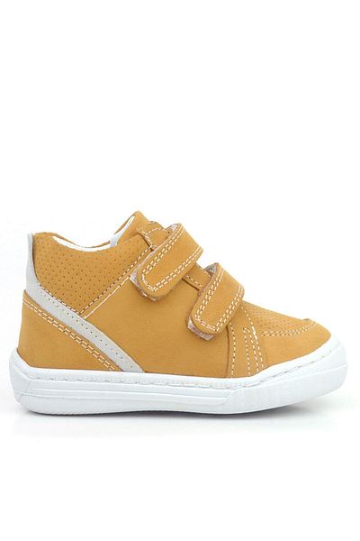 Rakerplus Raya Genuine Leather Tan Velcro Boots for Baby Boy