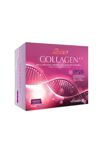 Balen Collagen Complex++Tip 1,2,3 Collagen,L-Ornithine,Hyal.Acids,Vitamin C Shase