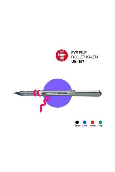 UNİ-BALL Uni-ball Roller - 0.7 Mm Light Blue Fine Ball Pen Ub-157