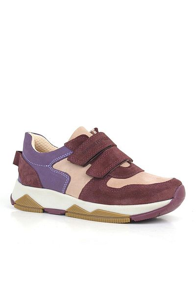Rakerplus Pantofi sport pentru fete, din piele naturală, roz burgundă