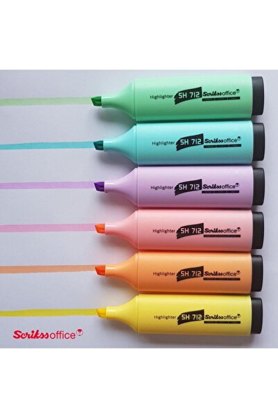Scrikss Sh712 Pastel Fosforlu 5 Li Blister