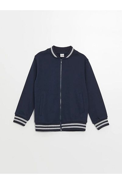 LC Waikiki Lcw Kids Dark Navy Basic Long Sleeve Boy's Cardigan