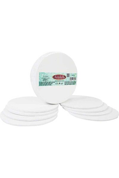 Artebella Preslenmiş Kompozit Plaka Yuvarlak 10cm 8'li Set