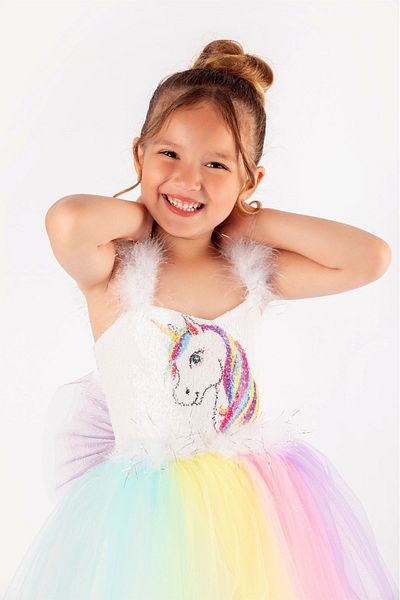 Minik Dolap Unicorn Birthday Costume with Tail