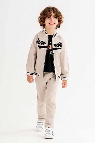 Minik Dolap Set copii din in cu haina sport - 3 piese