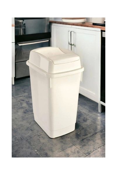 ProCreative Sarfmall Coș de gunoi cu capac dublu cu capac deschis în interior (12 LT)