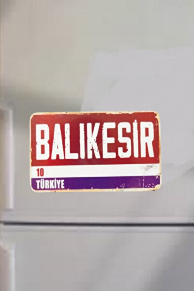 wonderlike Balıkesir Şehir Temalı Buzdolabı Magneti