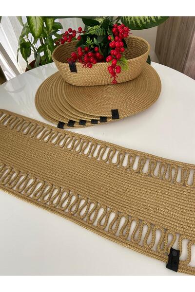 Nev Design 6 Adet Supla (Amerikan Servis), Runner ve Ekmek Sepeti Seti