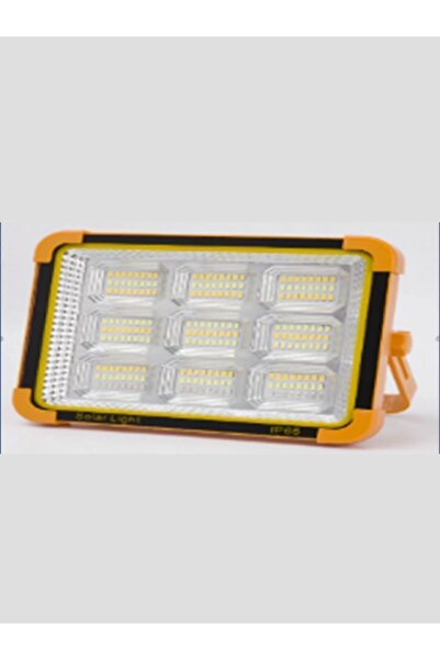 Unichrome 100w Kare Led Projektör Beyaz -sarı Işık Çakar Modlu Güneş Enerjili