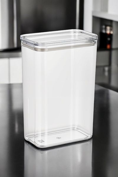 Milenay Crystal Clear Series - 6 Pieces Vacuum Silicone Storage Gasket, 3 Liter Volume Plastic Storage Container