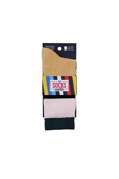 The Socks Company Дамски чорапи с многоцветни шарки и сок 23kdcr274k