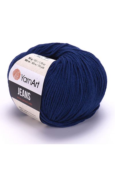 Yarnart Yarn Art Jeans 54 Navy Blue Amigurumi Πλεκτό νήμα Ζακέτα Πλεκτό νήμα Baby Floss Punch Νήμα 3 Συσκευασία