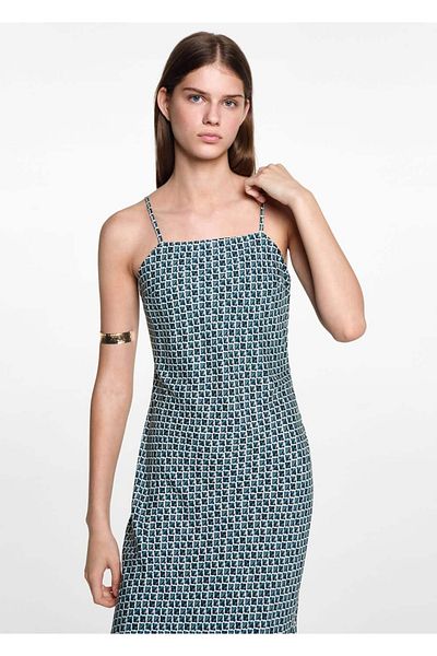 Mango Teen Rochie Albastra Pentru Copii