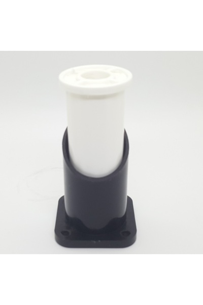 MC PLASTİK Asl 1014 10 Cm - 14 Cm Ayarlı Siyah Beyaz Plastik Ayak(TAKIMDIR)
