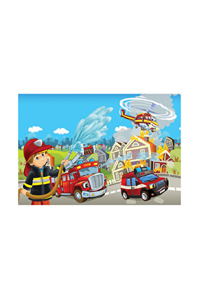 Blue Focus 50 Parça Puzzle - İtfaiyeci (Fıreman)