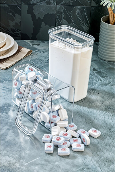 Milenay Crystal Clear 3 Liter Vacuum Silicone Gasket - 3 Plastic Storage Containers