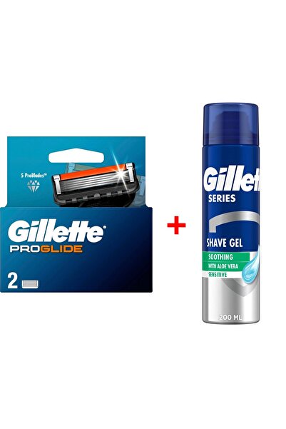 Gillette FUSION 5 PROGLIDE 2 PACK (إنتاج ألماني) - جل الحلاقة المرطب من سلسلة...