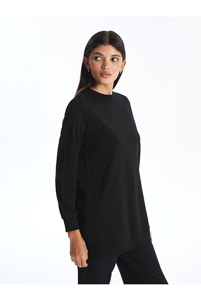 LC Waikiki Lw - Women's Crew Neck Plain Sweatshirt Tunic