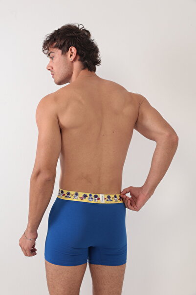 Saint Sail Σετ 3 ανδρικών μπόξερ με εύκαμπτο ύφασμα από βαμβακερό Lycra με πολύχρωμα σχέδια