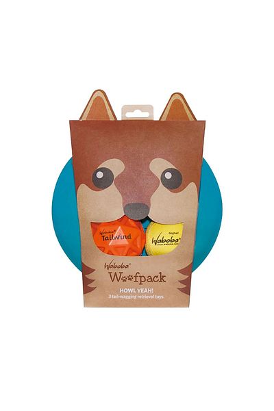 Waboba Woofpack Frisbee - Dog Toy and Play Set