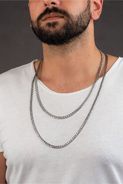 So CHIC... İtalyan Örgü Model Çelik Erkek Kolye
