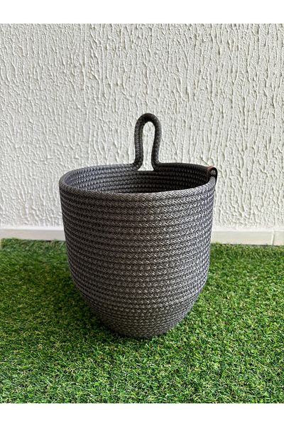 Tresshandicraft Anthracite Decorative Bag Holder - Organizer