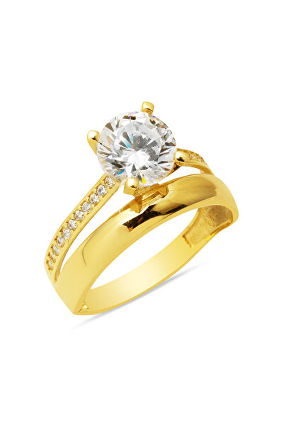 Bilezikci Tektaş Alyans Birleşik 14 Ayar Altın Yüzük