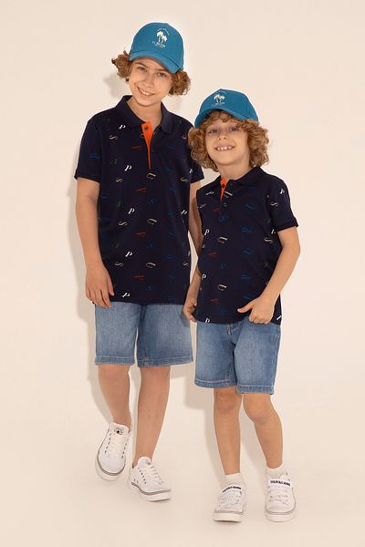 U.S. Polo Assn. Μπλουζάκι για αγόρι Navy Blue Polo Neck 50284909 -VR033