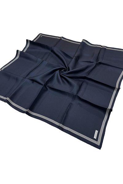 Armine Μεταξωτό κασκόλ 2025 Χειμώνας - 9261-37 Navy Blue Twill