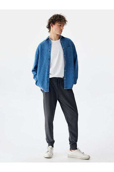 Ltb Βασική αθλητική φόρμα Jogger Anthracite
