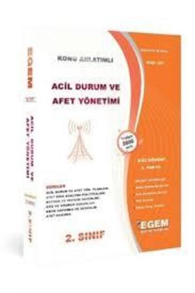 Egem Eğitim Yayınları AÖF 2. Sınıf Acil Durum ve Afet Yönetimi Güz Dönemi 3. ...