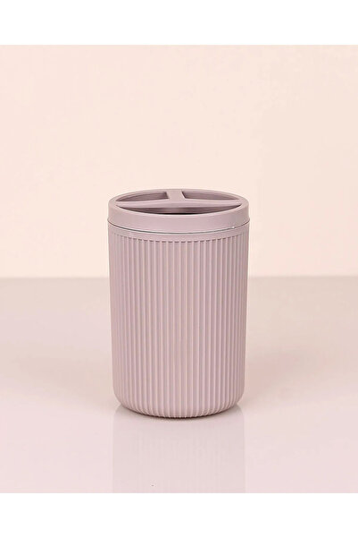teknoparkx Striped Round Toothbrush Holder
