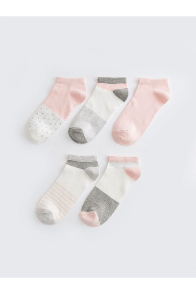 LC Waikiki Lcwk Desenli Kadın Patik Çorap 5'li Paket