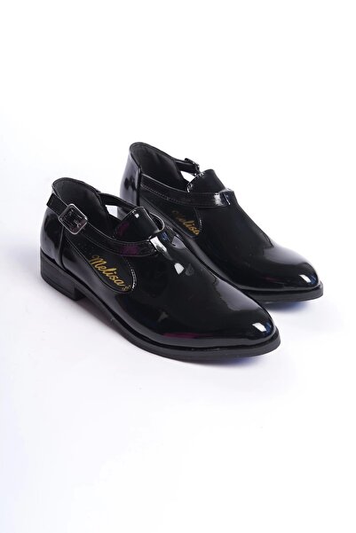 CAMOLLA Siyah Rugan Kadın Tokalı Günlük Ayakkabı