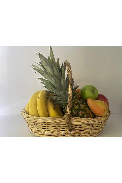Beyaz Atölyem Wicker Fruit Basket (Engagement Bundle Decoration Basket)
