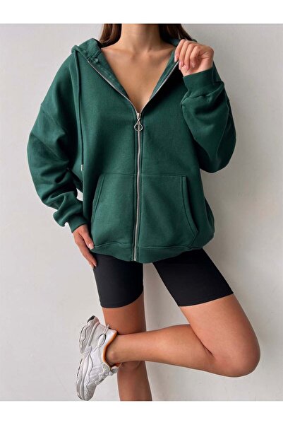 Klein-OFF Redsonne Hooded and Zippered Kangaroo Sweat