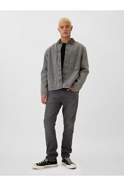 GAP Erkek Siyah GapFlex Athletic Slim Soft Wear Jean
