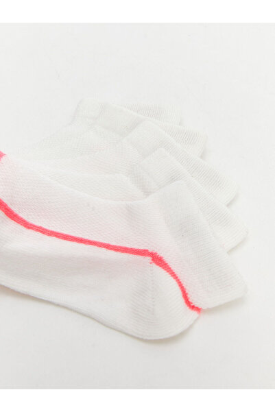 LC Waikiki LCW baba Ecru mintás kislány cipzár zokni 5 db (S4)