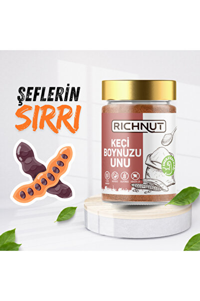 RİCHNUT Keçiboynuzu Tozu - %100 Harnup Unu