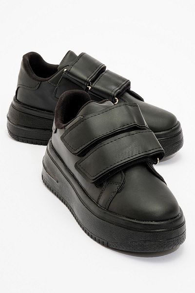 Ccway Black Velcro Women's Sports Shoes
