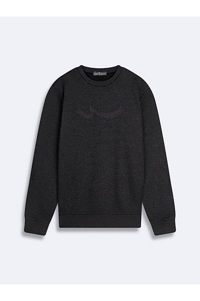 Ltb O-Neck Long Sleeve Anthracite Sweatshirt