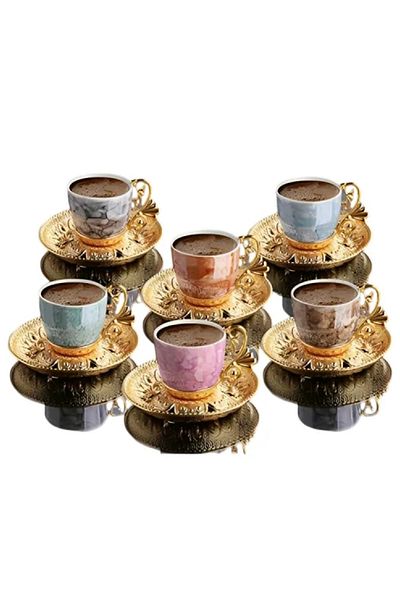Royaleks Group Mix Brown Garnet Patterned Royaleks Set - BSM109