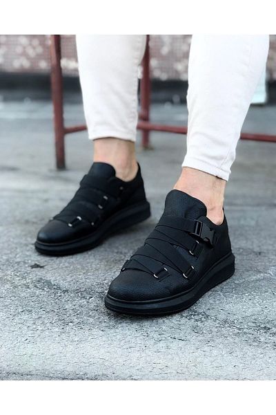 kapsulavm Charcoal Men's High Sole Shoes