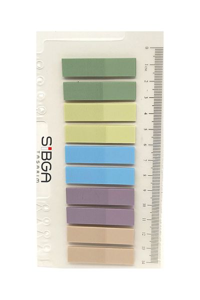 sibga tasarım Colored Transparent Postit - Bookmark, Bookmark Sticker Note Paper