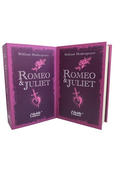 Çikolata Kütüphanesi Romeo ve Juliet Temalı Ciltli Çikolata Kütüphanesi
