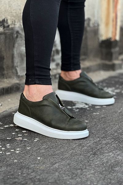 K&A Khaki Men's Casual Shoes