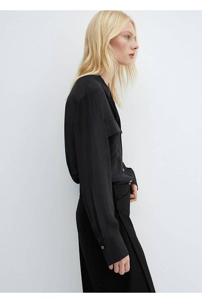 MANGO Woman Плавна риза с джобове